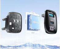 USAMS 30W GaN USB-C/USB-A Fast Charging XC czarna - 1471727 - zdjęcie 4
